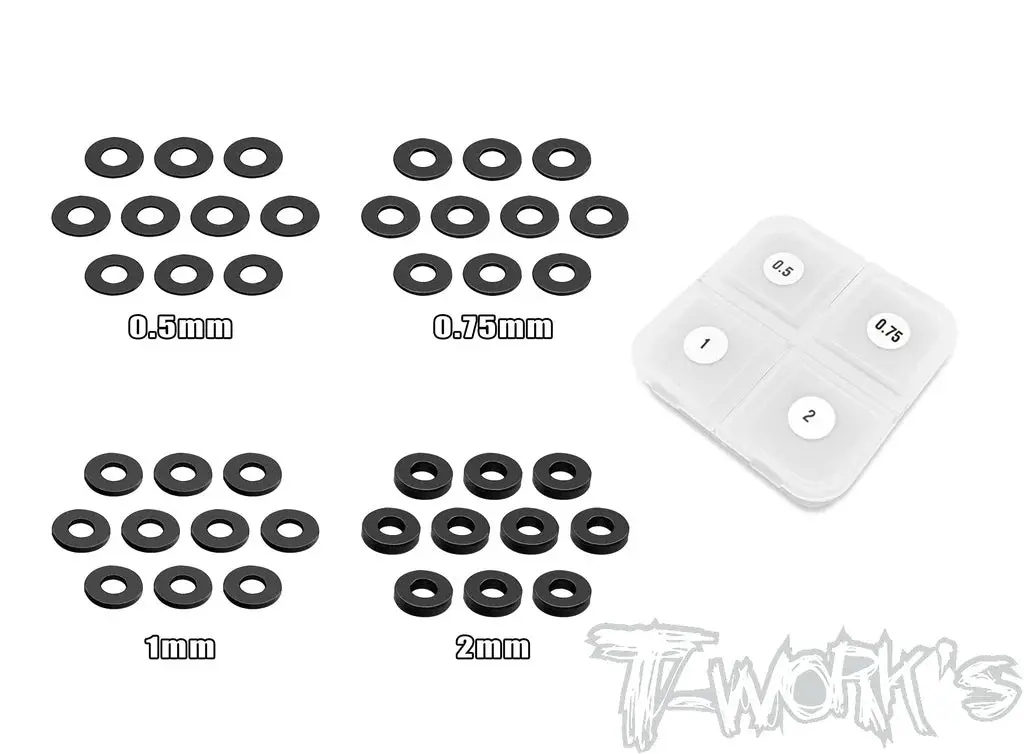 Alu Shim 3.5 X 8.5Mm Set - Black 1
