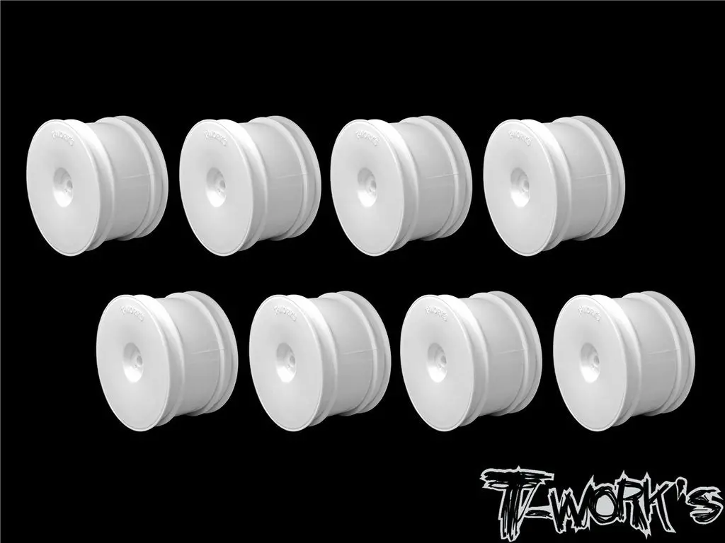1/10Th Rear Wheel White 2.2 12Mm Hex - 8Pcs 1