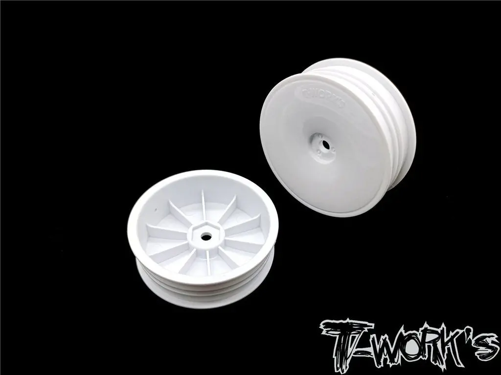 1/10Th Narrow Front Wheel - White 2.2 12Mm Hex 2Pcs 1