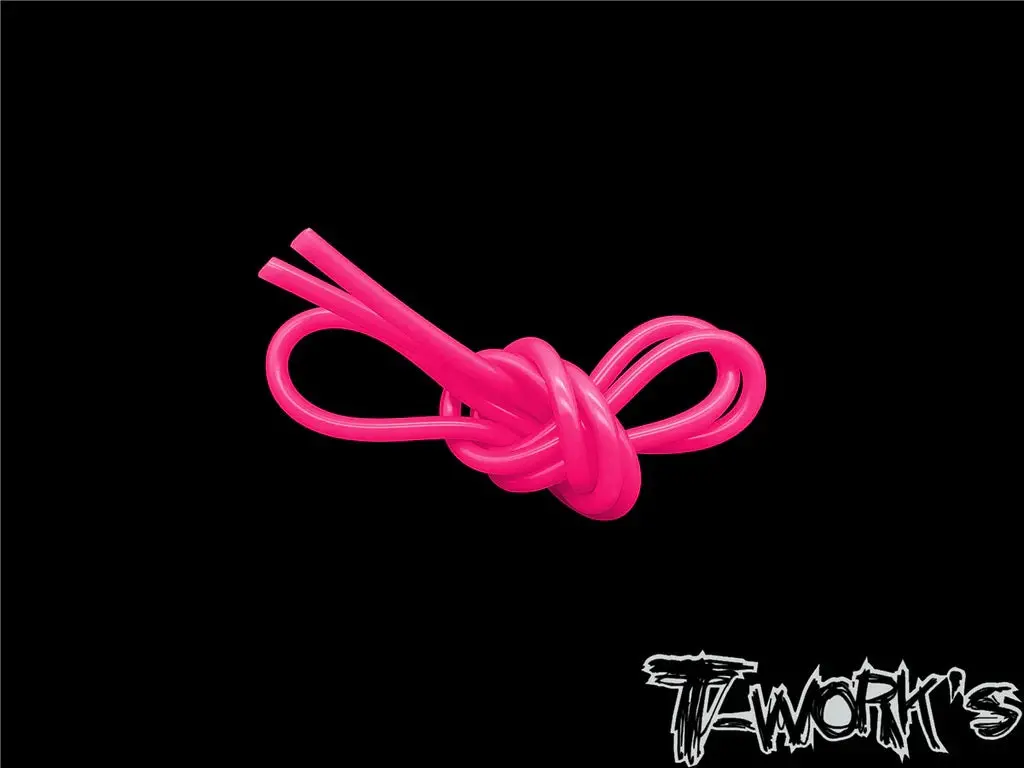 Silicone Fuel Tube 5.2X2.3Mm (1M) - Flourescent Pink 1