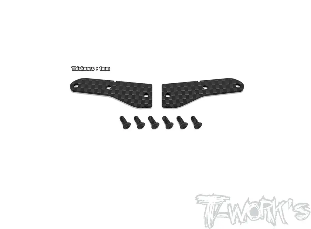 Graphite Front Upper A-Arm Stiffeners 1Mm For Team Associated Rc8b4 1