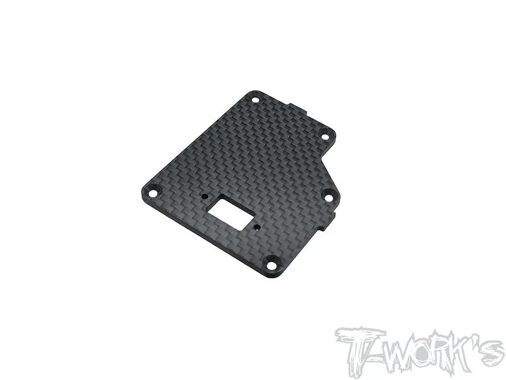 Team Associated Rc8b3.2 Graphite Receiver Box Plate With Switch Hole 1