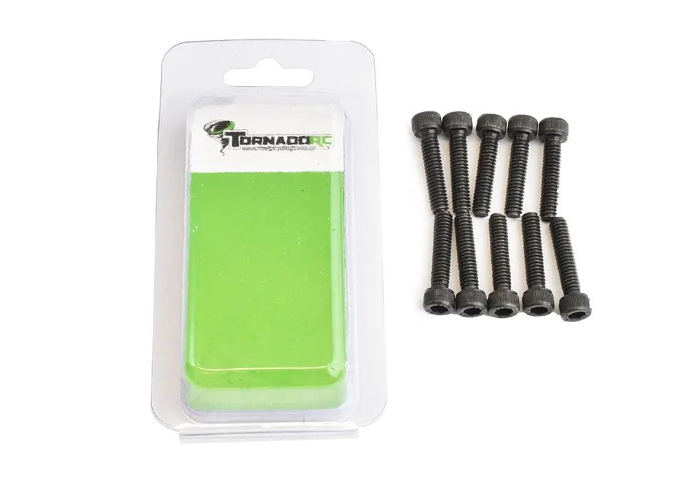 Tornado 3X10mm Hex Drive Cap Head Screws 10Pcs - Trc-3X10cap 1