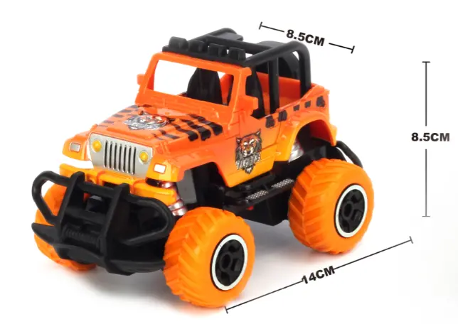 Trc 1:43 4Ch Rc Orange Car Rtr Req. 4X Aa Batts - Trc-6146S-O 1