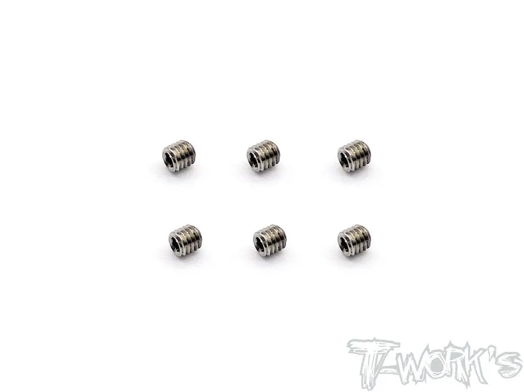 Titanium Hex Grub Screw 3X3mm - 6Pcs 1
