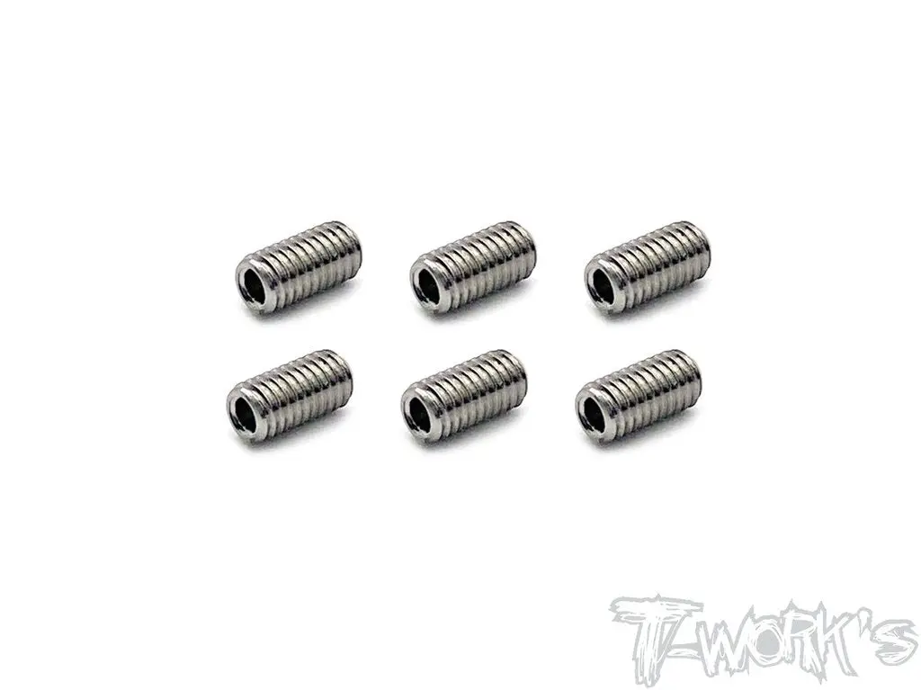 Titanium Hex Grub Screw 3X6mm - 6Pcs 1