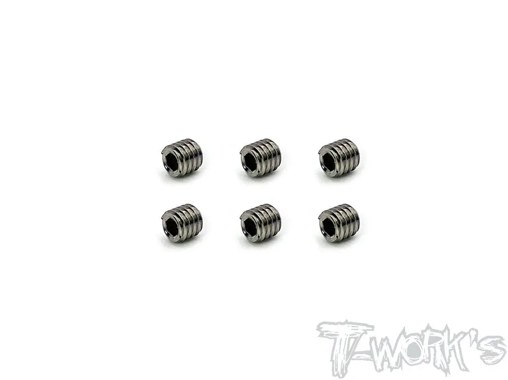 Titanium Hex Grub Screw M4 X 4Mm - 6Pcs 1