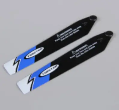 Twister Blue Main Blade Set Ninja 250 Heli - Twst100124b 1