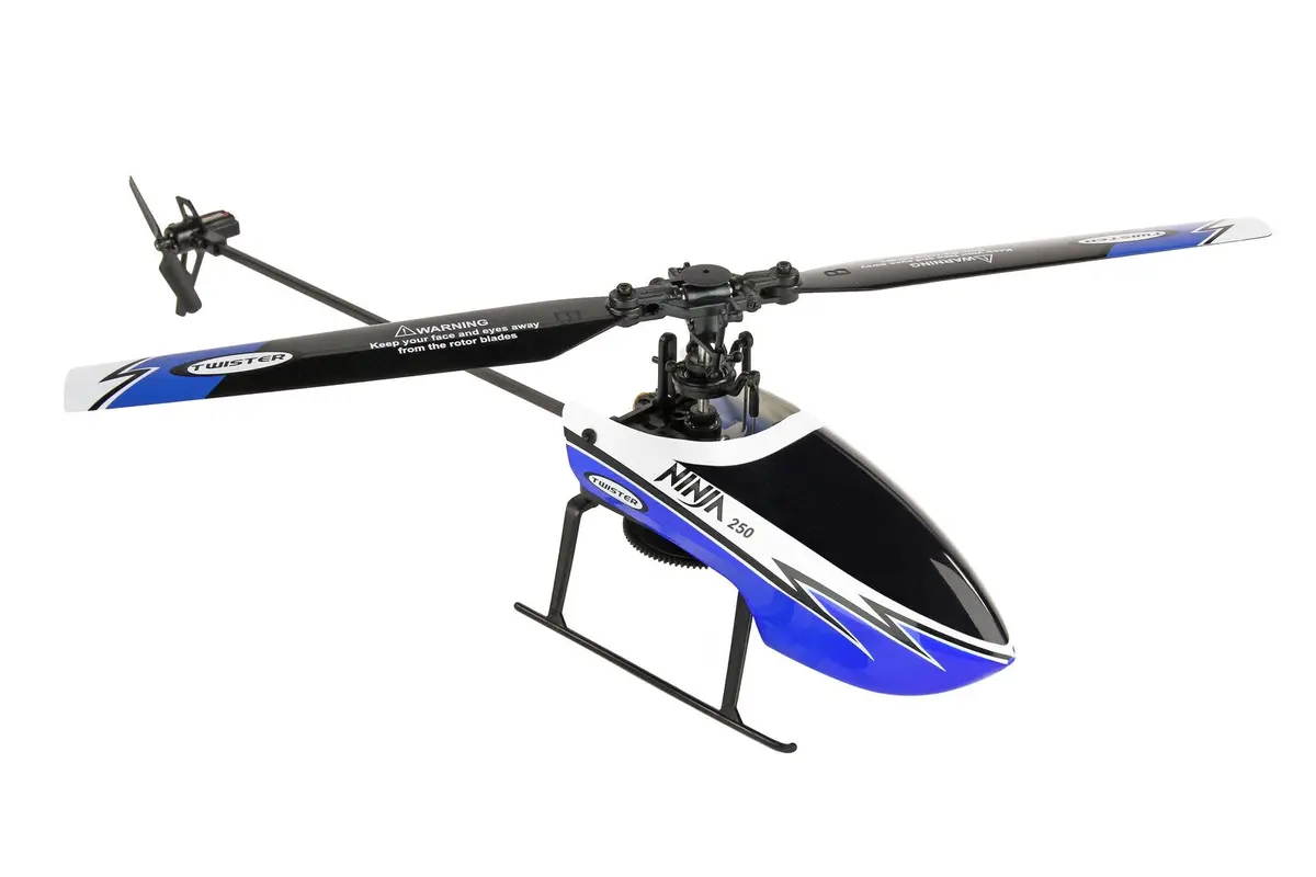 Twister Blue Ninja 250 Flybarless 6 Axis Heli Rtf - Twst1001b 1