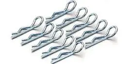 Absima Small Body Clips Silver 10Pcs - Ab2440012 1