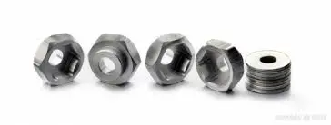 Absima 12Mm To 17Mm Wheel Hex Adapters Aluminium 4Pcs - Ab2560020 1