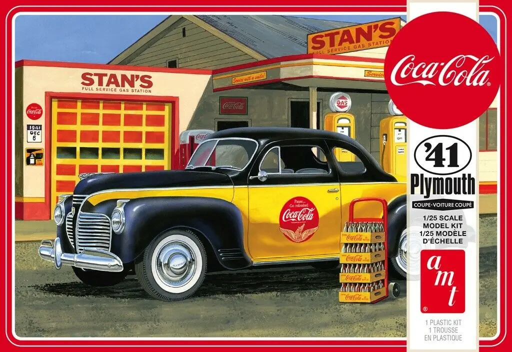 Amt 1941 Plymouth Coupe Coca-Cola 1:25 - Amt1197 1