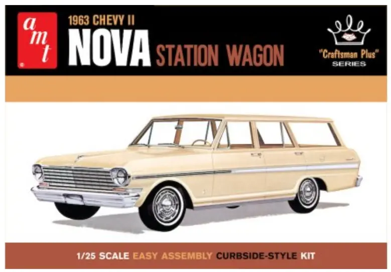 Amt 1963 Chevy Ii Nova Station Wagon 1:25 - Amt1202 1