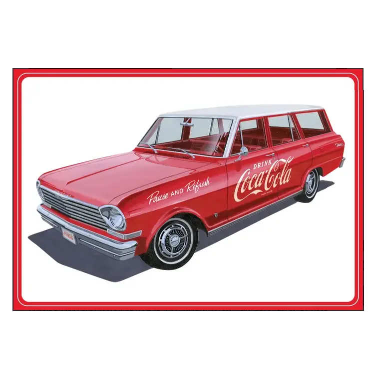 Amt 1963 Chevy Ii Nova Wagon W/ Coca-Cola Crates 1:25 - Amt1353 1