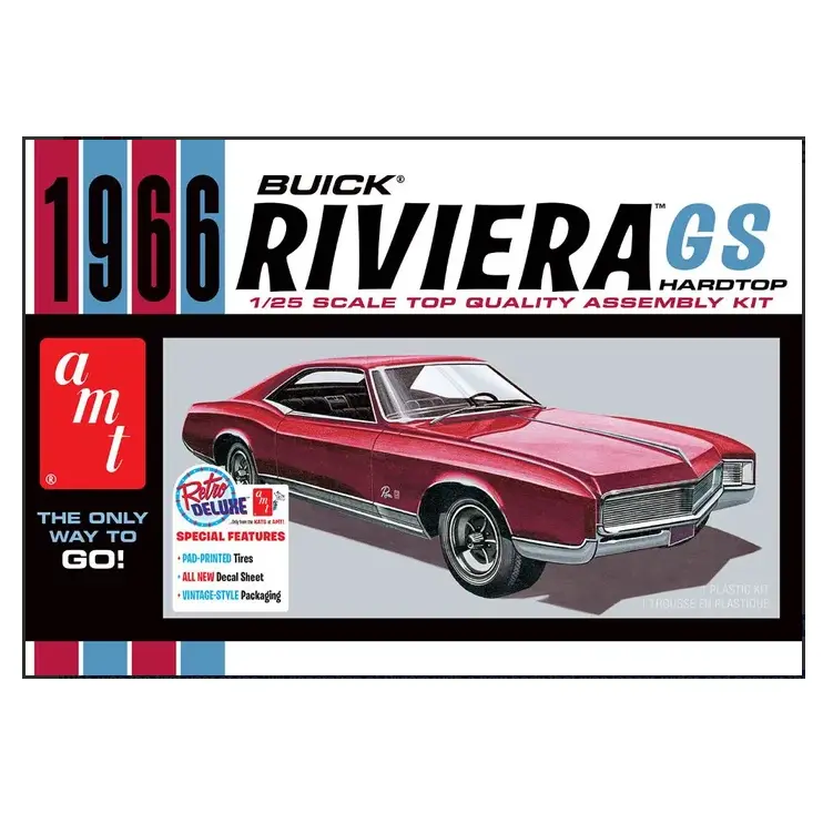 Amt 1966 Buick Riviera Gs 1:25 - Amt1439 1