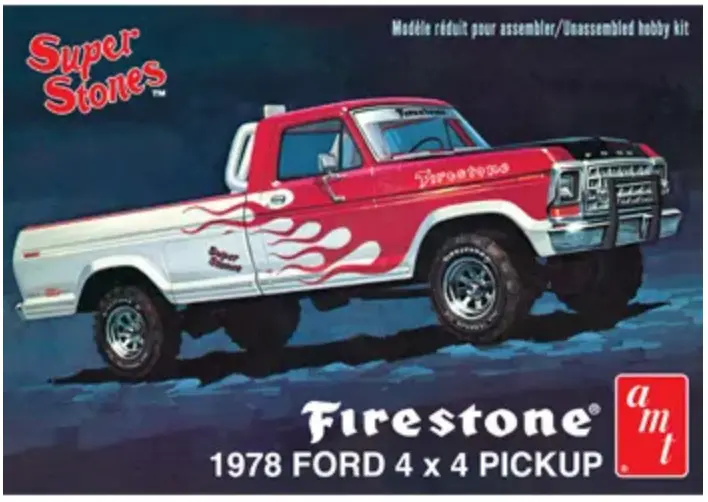Amt 1978 Ford 4X4 Pickup Firestone 1:25 - Amt858 1