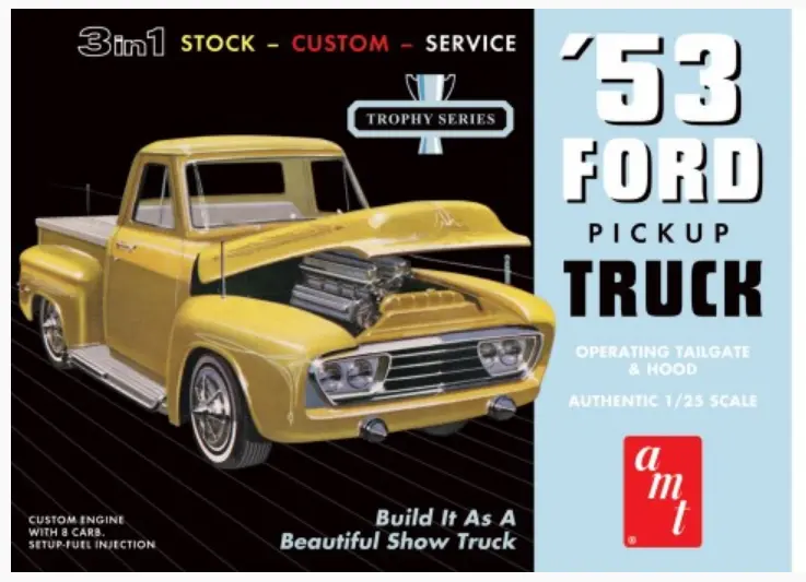 Amt 1953 Ford Pickup Truck 1:25 - Amt882 1