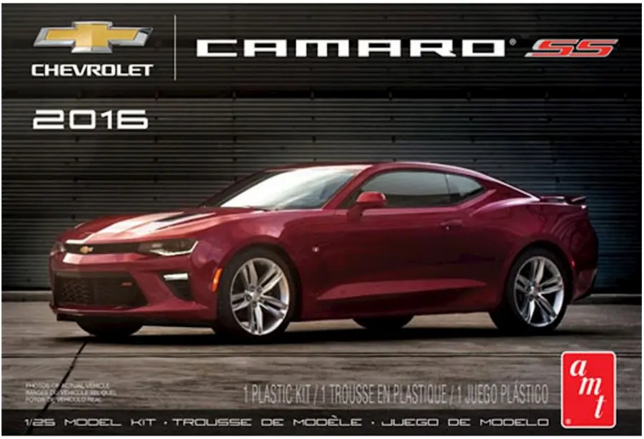 Amt 2016 Chevy Camaro Ss Garnet Red Snap Kit 1:25 - Amt982 1