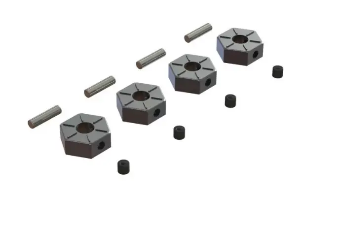 Arrma 12Mm Wheel Hexes Metal W/ Pins 4Pcs/Ea Ar310816 - Arac9473 1