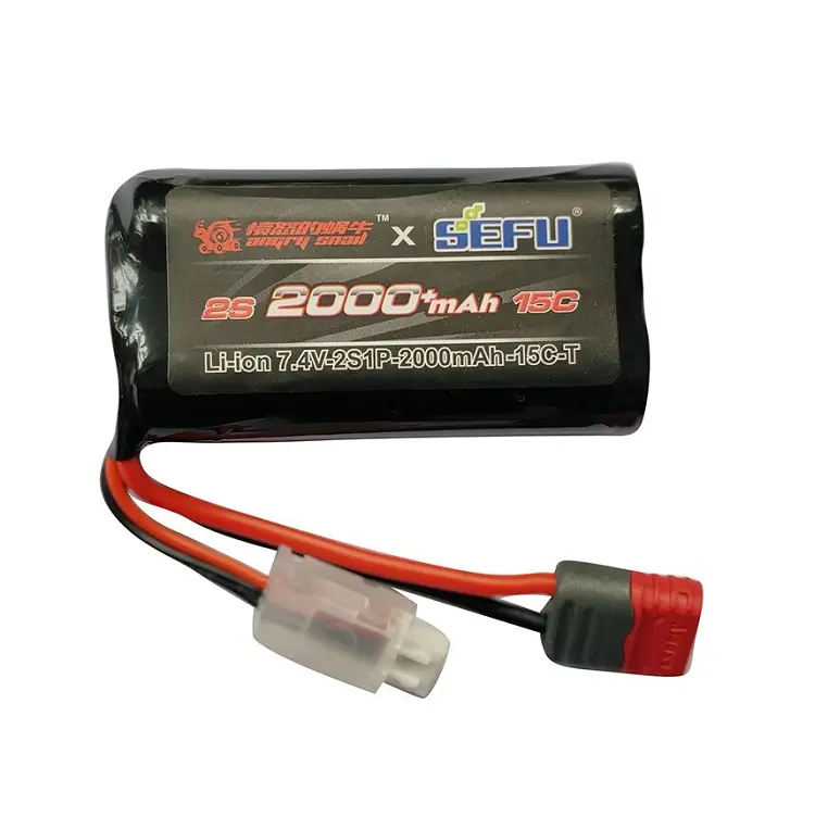 Rct 2000Mah 7.4V 2S Li-Ion Battery W/ Deans Plug - Rct-B2s20 1