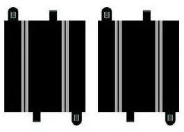 Scalextric Half Straight 175Mm 2Pcs - C8207 1