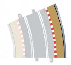 Scalextric Outer Border Curve Rad-4 22.5Deg 4Pcs - C8238 1