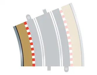 Scalextric Inner Border Curve Rad-4 22.5Deg 4Pcs - C8282 1