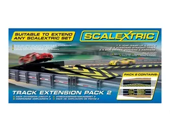 Scalextric Track Extension Pack 2 W/ Side Swipes, Straights, Leap And Borders - C8511 1