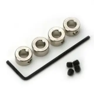 Dubro 1/4In Dura-Collars W/ Grub Screw 2Pcs - Dbr244 1