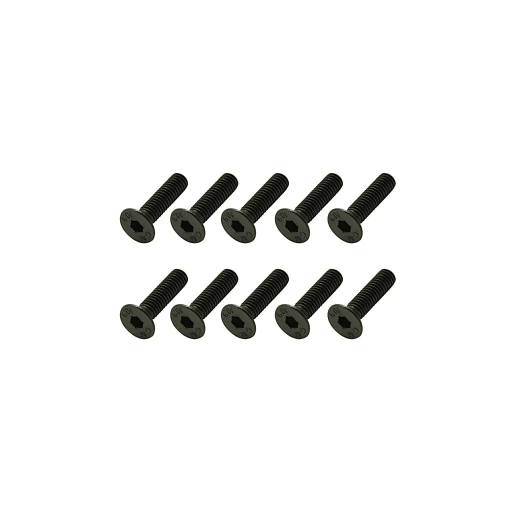 Steel Csk Hex Screws M4 X 16 Pk10 1