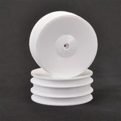 1/10Th Front White Wheel - Pair 1