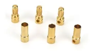 E-Flite 3.5Mm Bullet Connectors 3Pairs W/ Heatshrink - Efla241 1