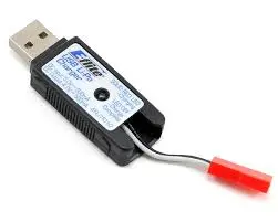 E-Flite 1S Usb Lipo Battery Charger W/ Red Jst - Eflc1010 1
