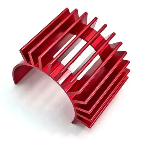 Kyosho Motor Heat Sink Red Aluminium Suit Fz02/ Fz02l - Kyo-Faw218b 1