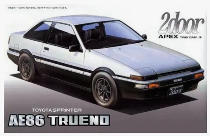 Fujimi Toyota Ae86 Trueno 2 Door "Late Type" 1985 1:24 - Fuj04648 1