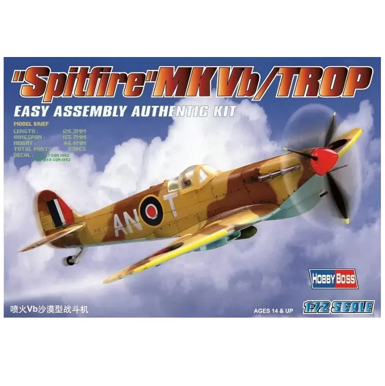 Hobbyboss Spitfire Mk Vb Trop 1:72 - Hb80213 1