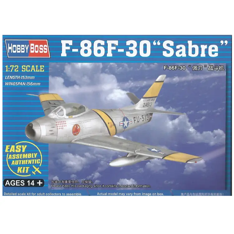 Hobbyboss Sabre F-86F-30 1:72 - Hb80258 1