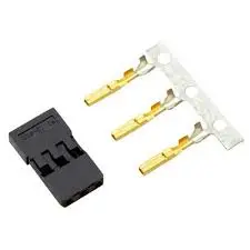 Hitec Black Jst 3-Pin Female Plug & Pins 1Pc - Hrc54801 1