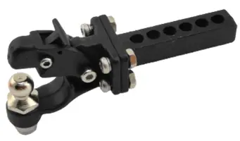 Rct Aluminum Trailer Drop Hitch Receiver Towball For 1/10 Rc Cars L: 55Mm, 25G Rtsm01001a: Black Rtsm01001b: Silver - Rctsm01001a 1