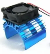 Rct Metal Heat Sink For 36Mm Motor With 30X30mm Fan - Blue - Rctmm01a2 1
