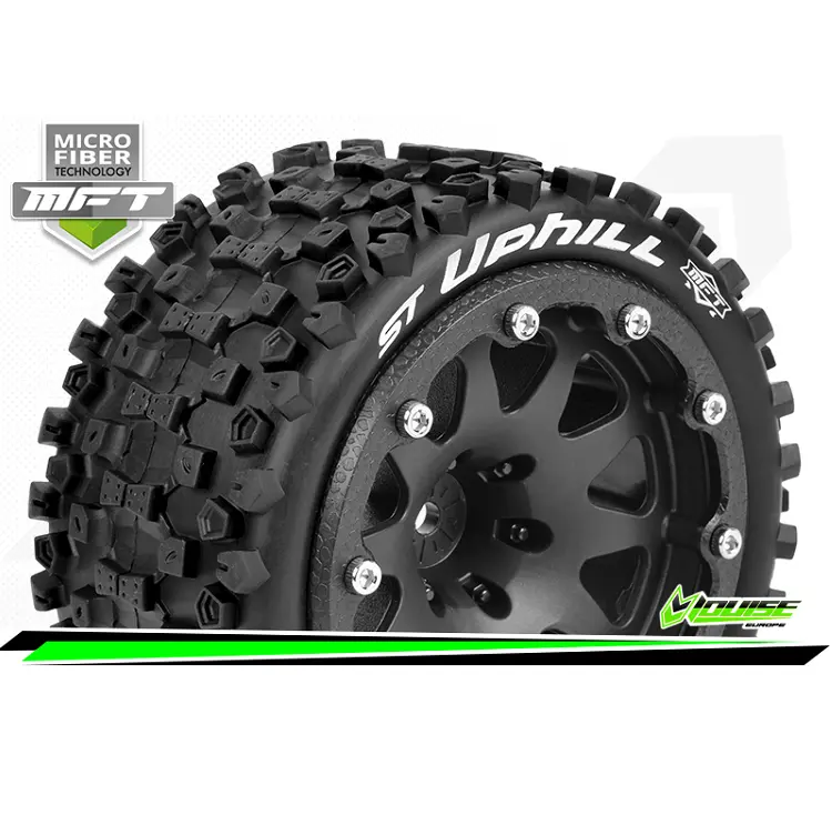 Louise St-Uphill 1:10 Stadium Truck Wheels And Mft Tyres 12Mm Hex 1/2In Offset 2Pcs - Lt3313sbh 1