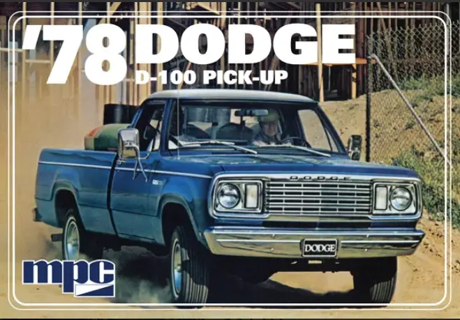 Mpc 1978 Dodge D100 Custom Pickup 2T 1:25 - Mpc901 1