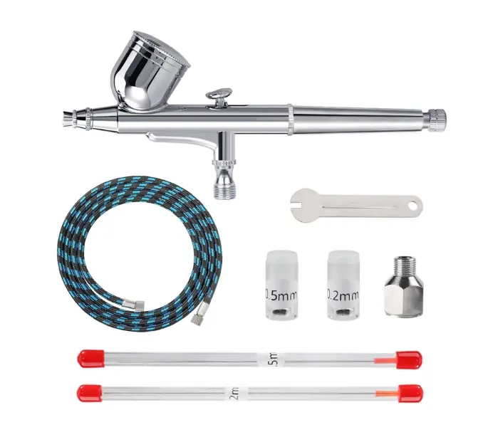Vision Airbrush Double Action Gravity Feed W/ Hose - Nhdu-30K 1