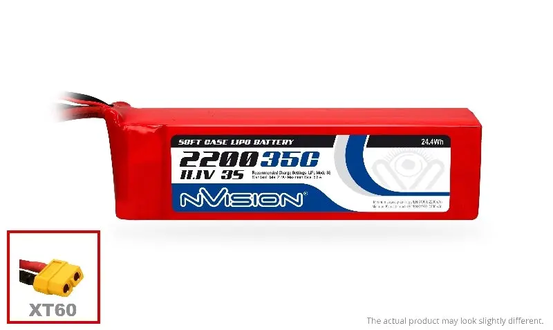 Nvision 2200Mah 11.1V 35C Lipo Battery Sc Xt60 - Nvo1861 1