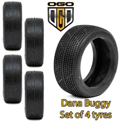 Dana 1/8Th Clay/Pink- Supersoft Tyre Only Set Of 4 1