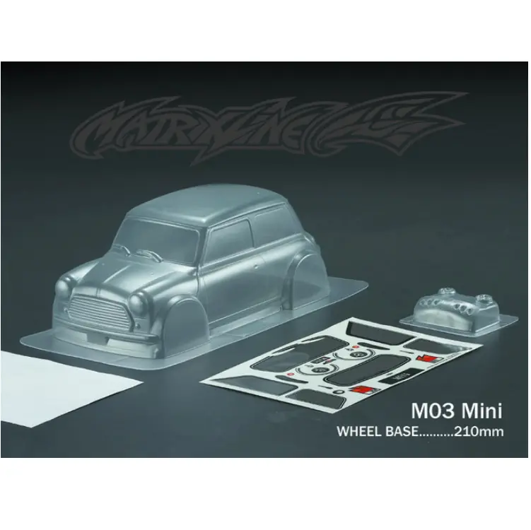 Matrixline Mini Clear Body 1:10 Suit Tamiya M-Chassis Wb:210Mm - Pc201029 1