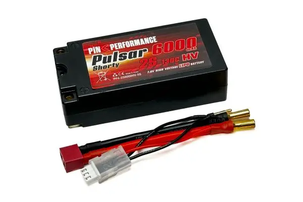 Pulsar Shorty 2S 7.6V 6000Mah 130C Lipo Battery 5Mm 1
