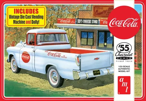 Amt 1955 Chevy Cameo Coca-Cola Pickup Truck 1:25 - Amt1094 1