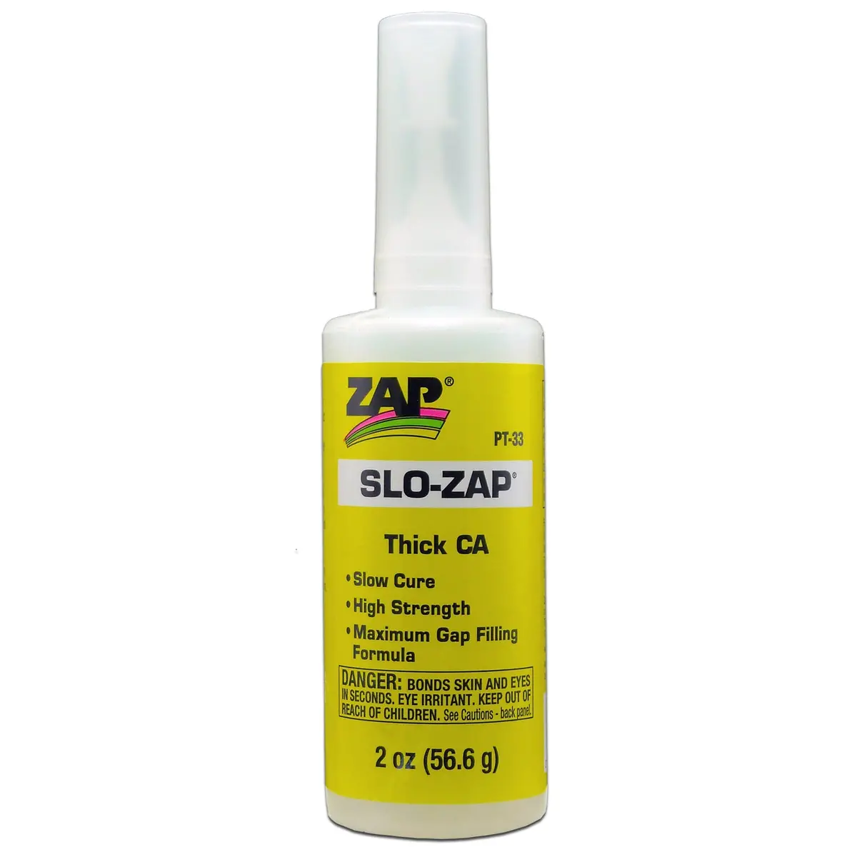 Slo-Zap Yellow Thick Ca Glue 2Oz - Pt-33 1