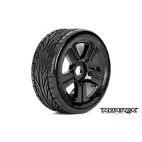 Roapex Trigger 1:8 Buggy Wheel & Tyre Black - R5001-B 1